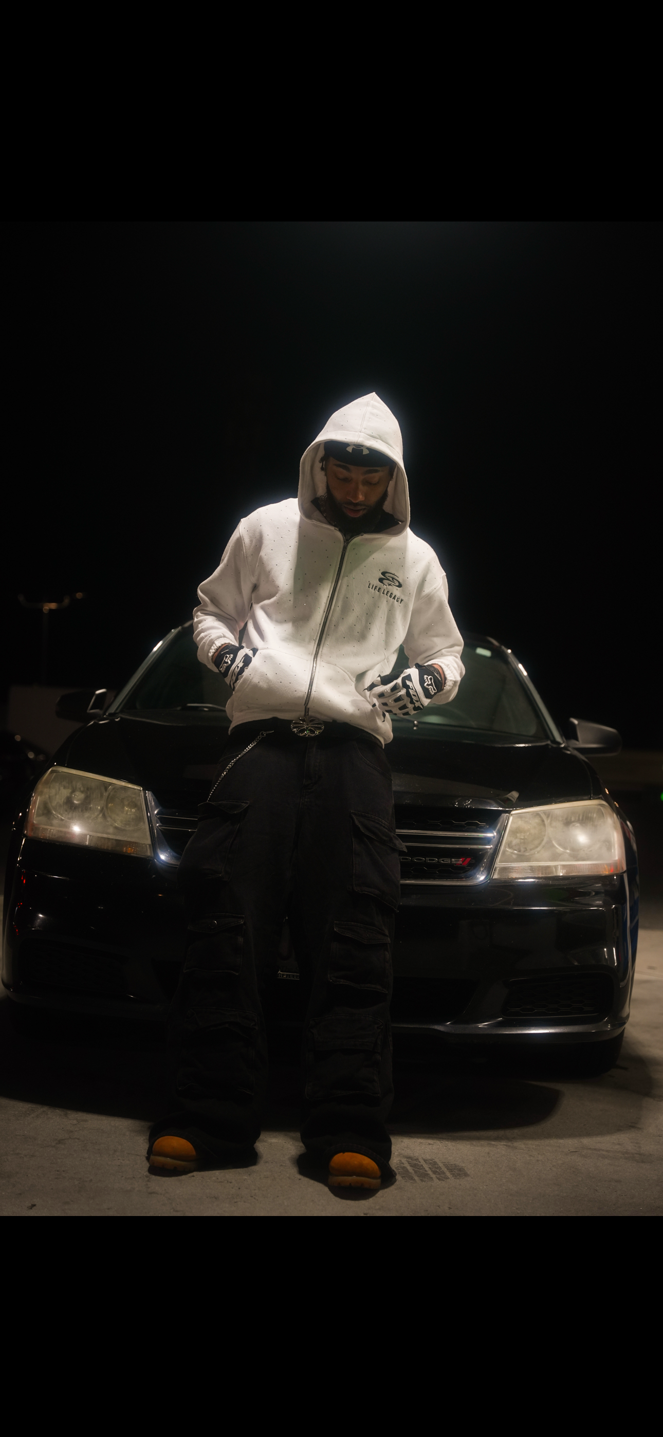 LIFE LEGACY KOZY WHITE HOODIE