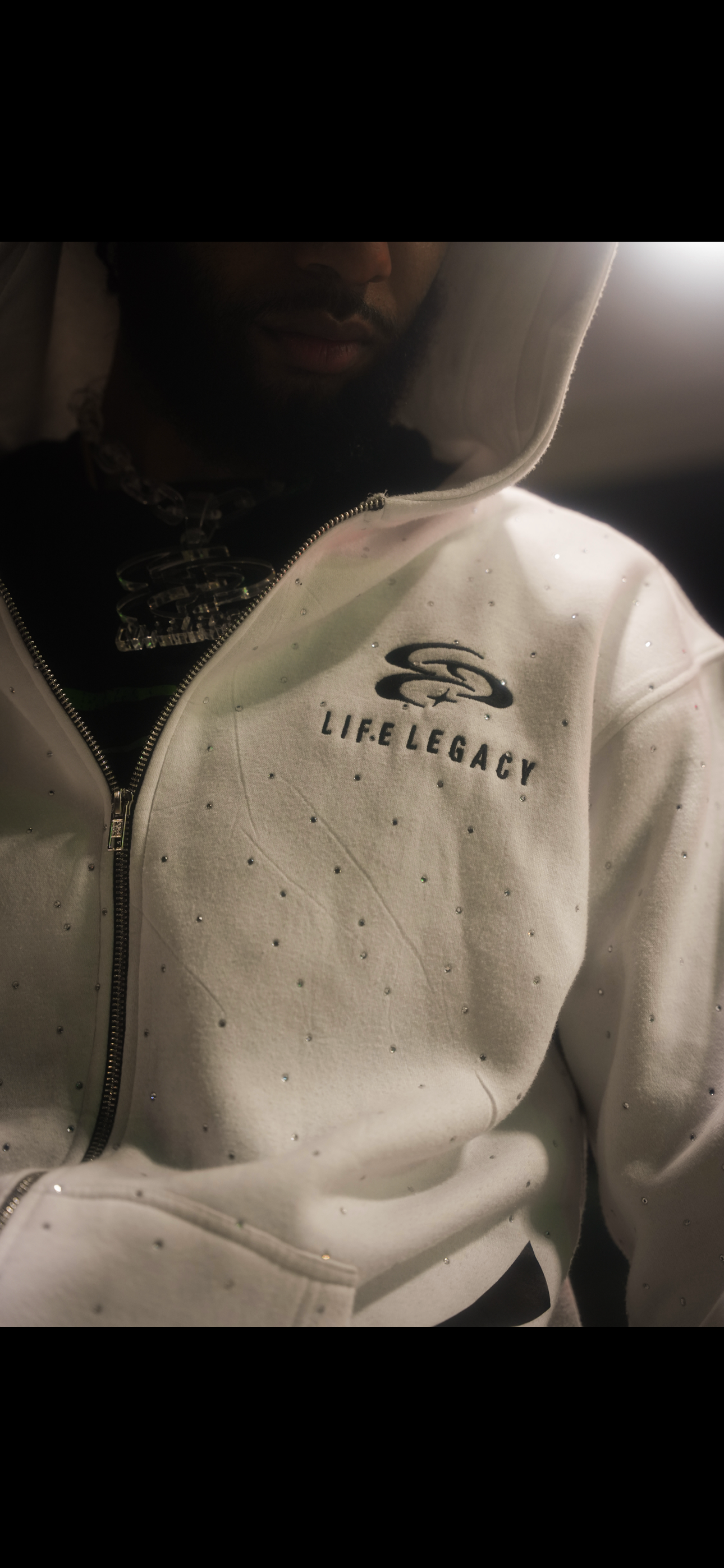 LIFE LEGACY KOZY WHITE HOODIE