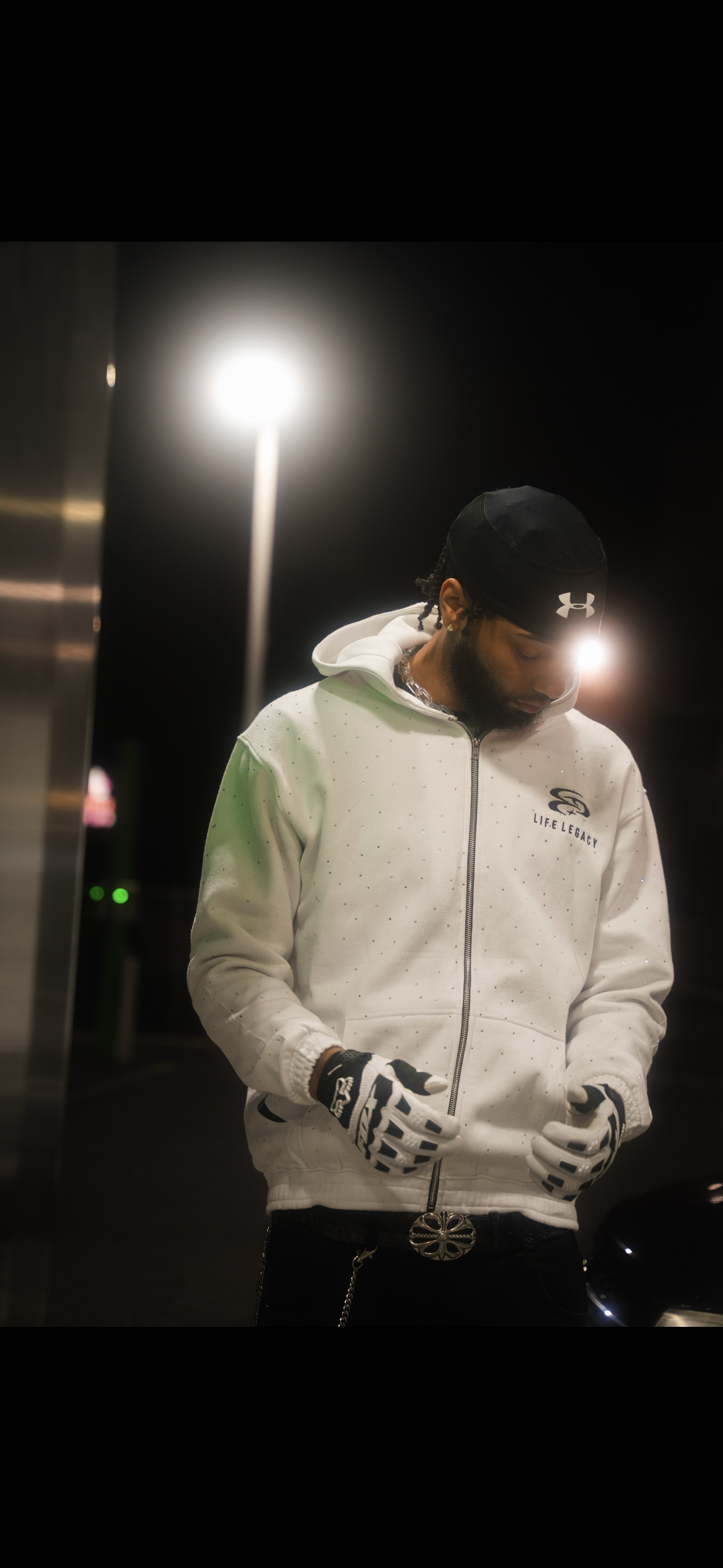 LIFE LEGACY KOZY WHITE HOODIE